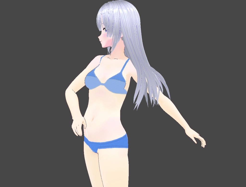 【VRoid Studio用】Basic Inner|9色×ブラ2種+ショーツ 27点セット