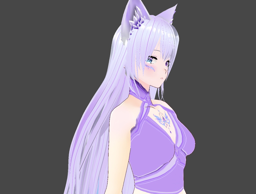 【VRoid】VRoid Decoration Stamp|誕生石と星座 02 アメジスト / Birthstone & Zodiac - Amethyst