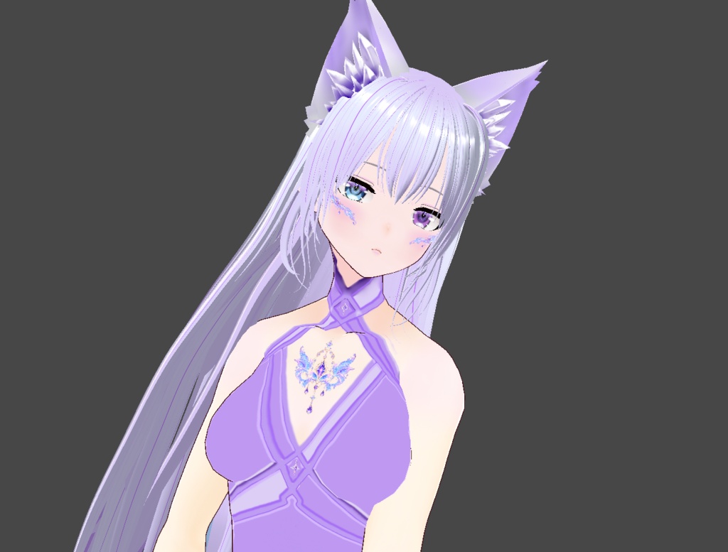 【VRoid】VRoid Decoration Stamp|誕生石と星座 02 アメジスト / Birthstone & Zodiac - Amethyst