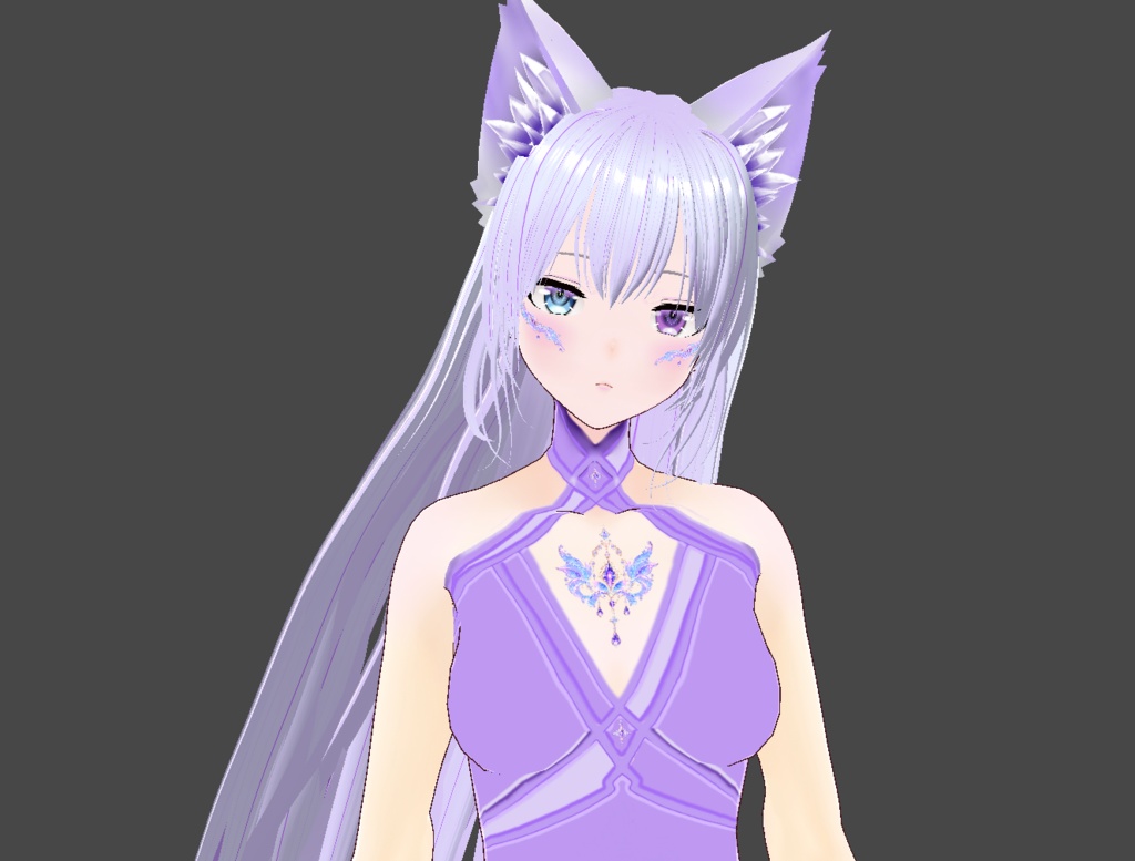 【VRoid】VRoid Decoration Stamp|誕生石と星座 02 アメジスト / Birthstone & Zodiac - Amethyst