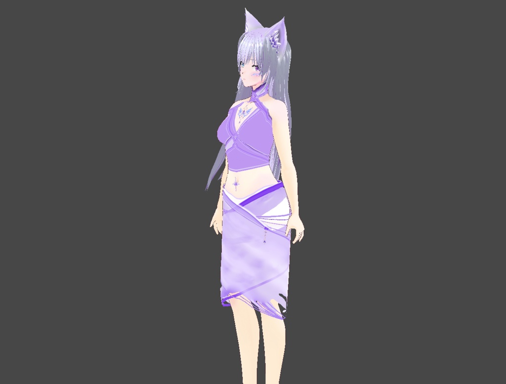 【VRoid】VRoid Decoration Stamp|誕生石と星座 02 アメジスト / Birthstone & Zodiac - Amethyst