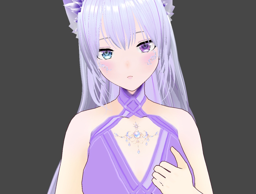 【VRoid】VRoid Decoration Stamp|誕生石と星座 06 パール / Birthstone & Zodiac - Pearl