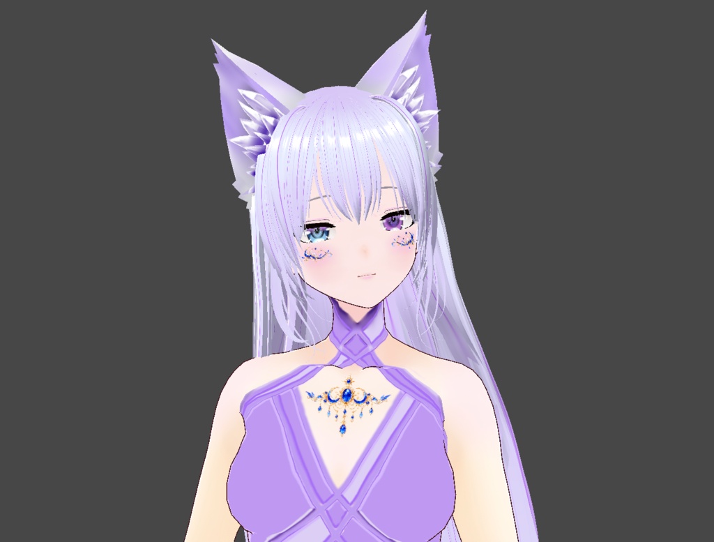 【VRoid】VRoid Decoration Stamp|誕生石と星座 09 サファイア/ Birthstone & Zodiac - sapphire