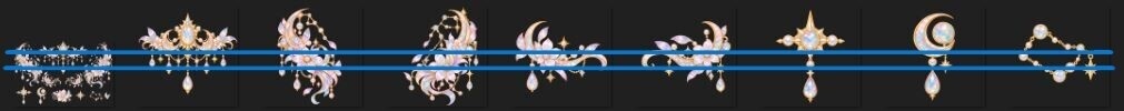 【VRoid】VRoid Decoration Stamp|誕生石と星座 10 オパール/ Birthstone & Zodiac - opal