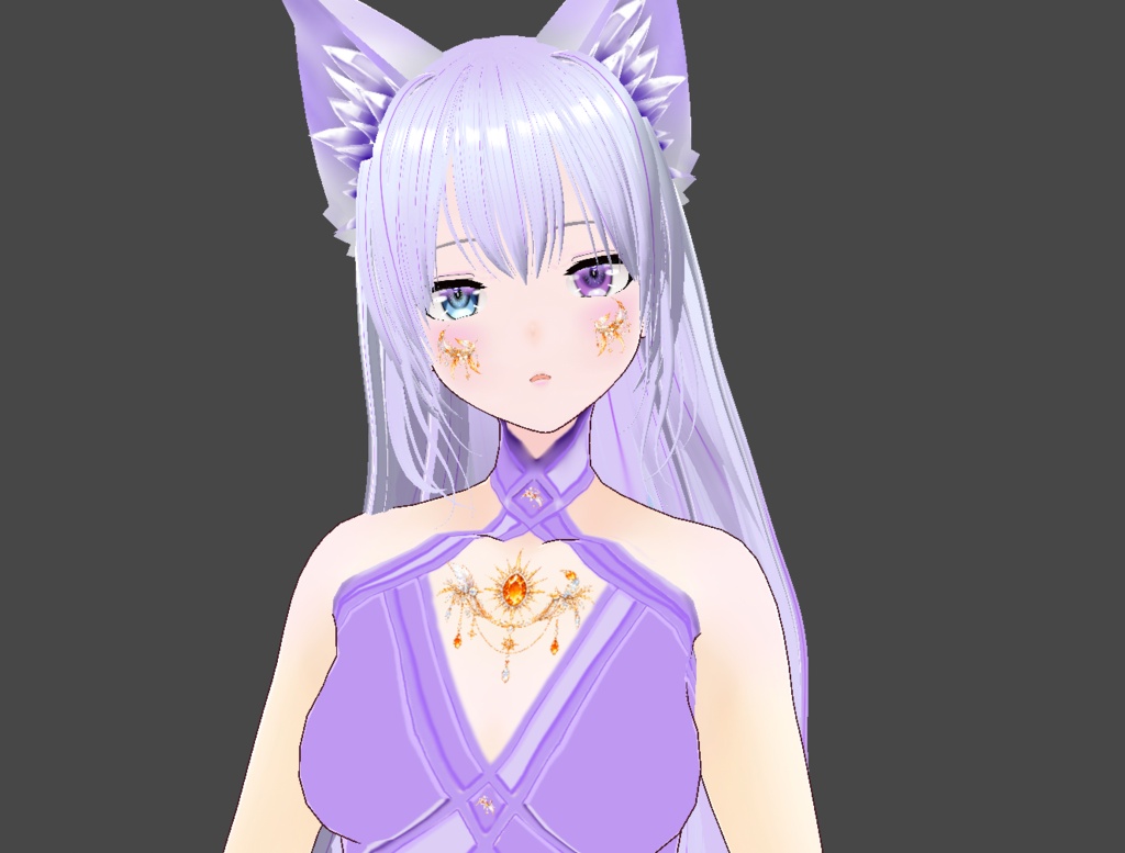 【VRoid】VRoid Decoration Stamp|誕生石と星座 11 シトリン/ Birthstone & Zodiac - Citrine