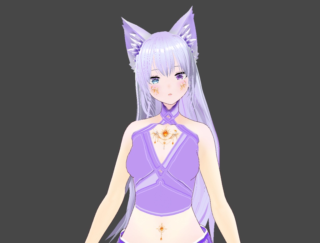 【VRoid】VRoid Decoration Stamp|誕生石と星座 11 シトリン/ Birthstone & Zodiac - Citrine