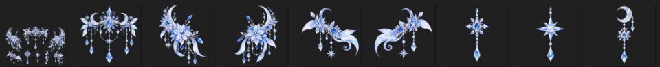 【VRoid】VRoid Decoration Stamp|誕生石と星座 12 ターコイズ/ Birthstone & Zodiac - Turquoise