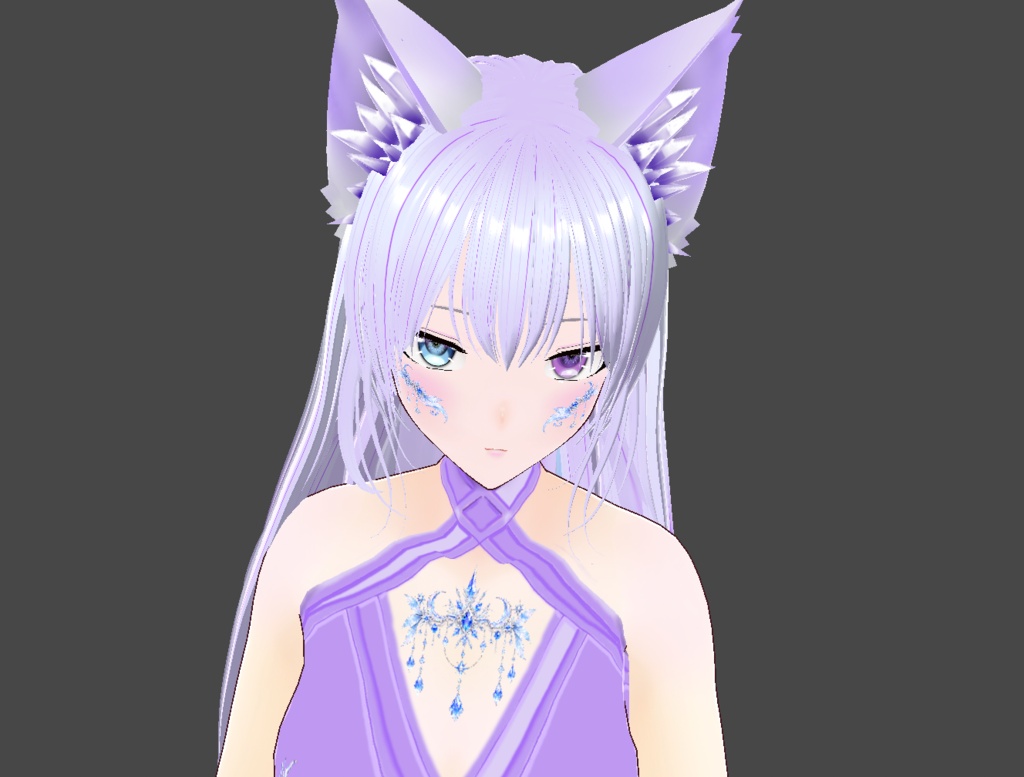 【VRoid】VRoid Decoration Stamp|誕生石と星座 12 ターコイズ/ Birthstone & Zodiac - Turquoise