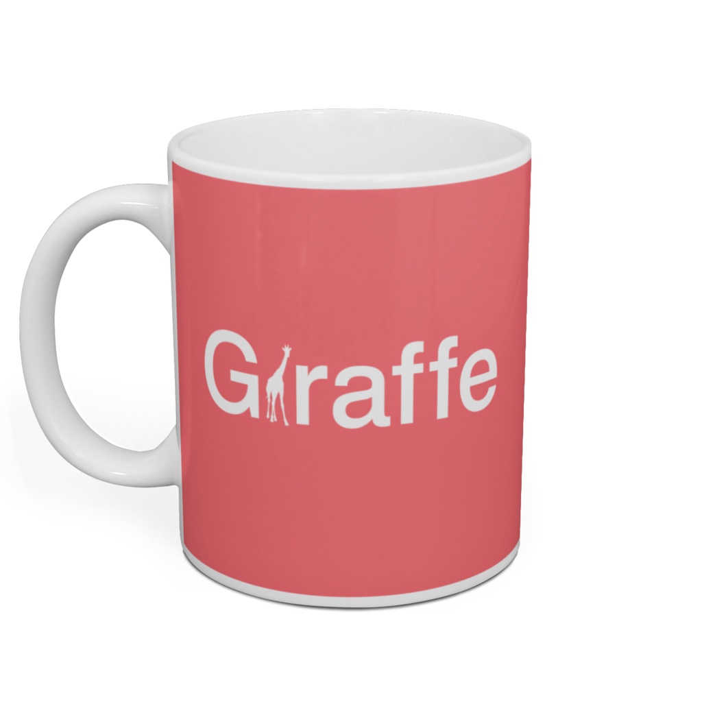 キリンのカラーマグカップ