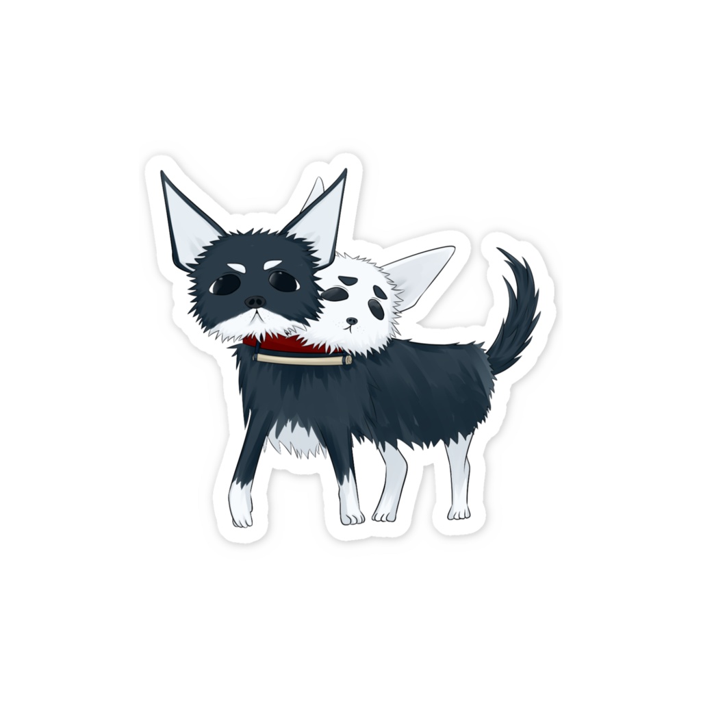 Hicked 犬のステッカー Dog sticker