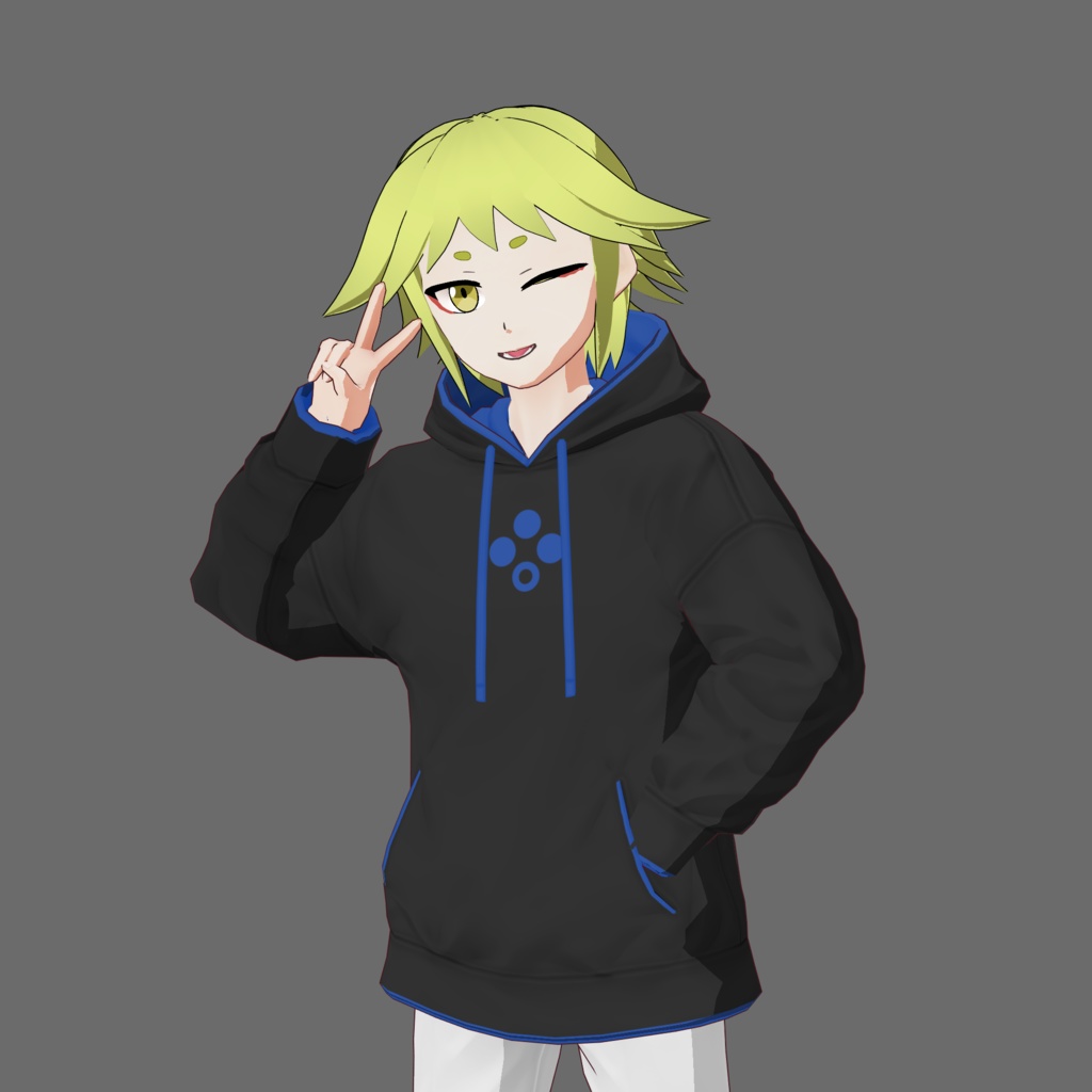 【無料】VRoidパーカー 6色 Revirsi Basic Parker V01