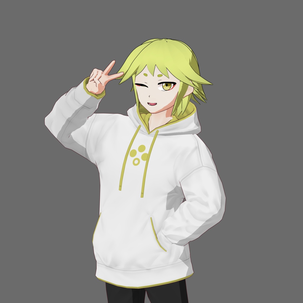 【無料】VRoidパーカー 6色 Revirsi Basic Parker V01