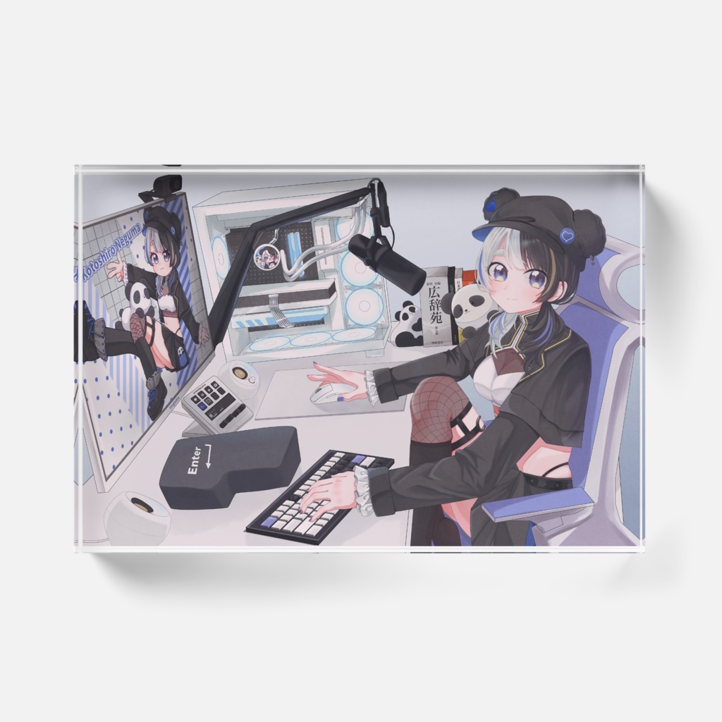 新イラスト-アクリルブロック