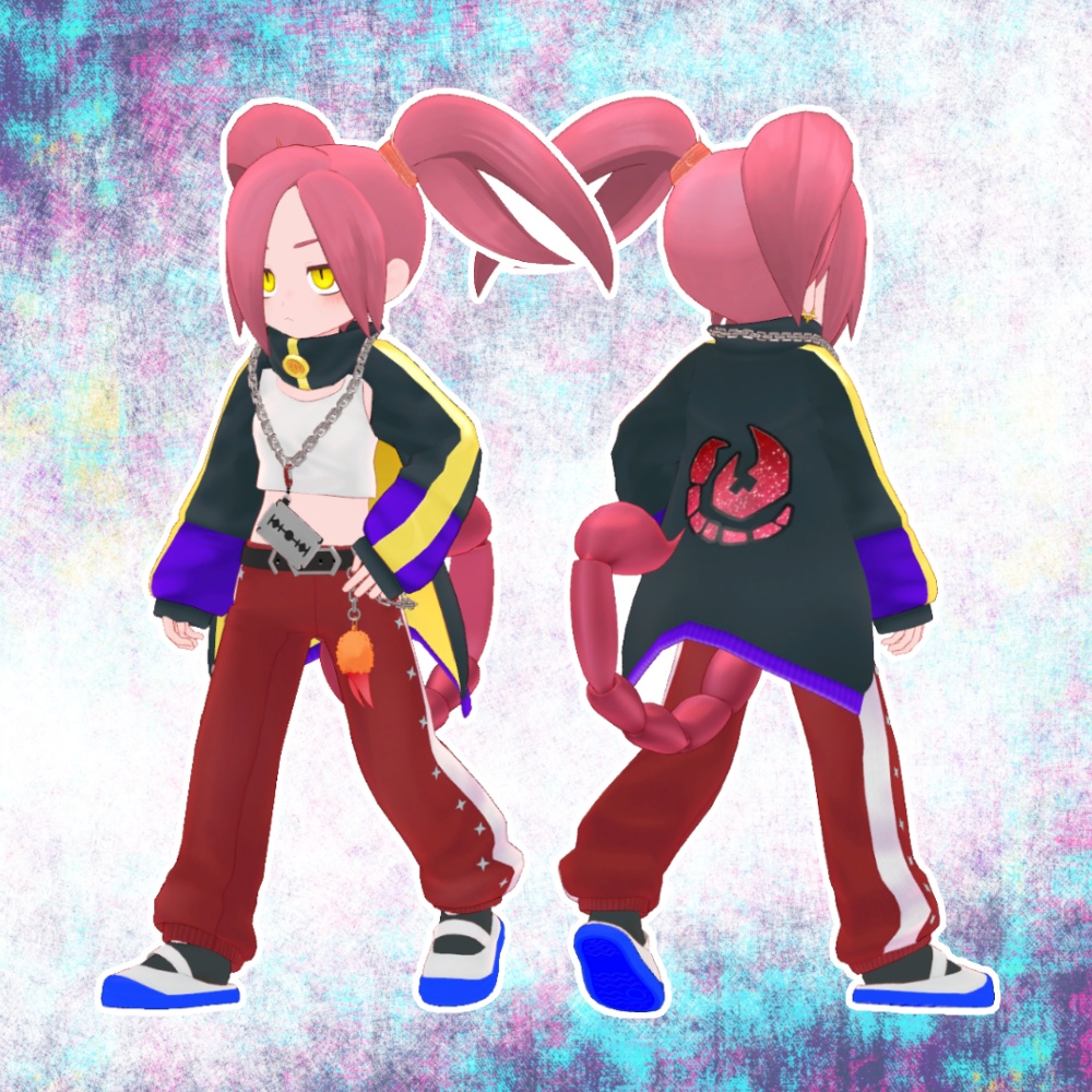 螯崎サキ/VRC向けオリジナル3Dモデル