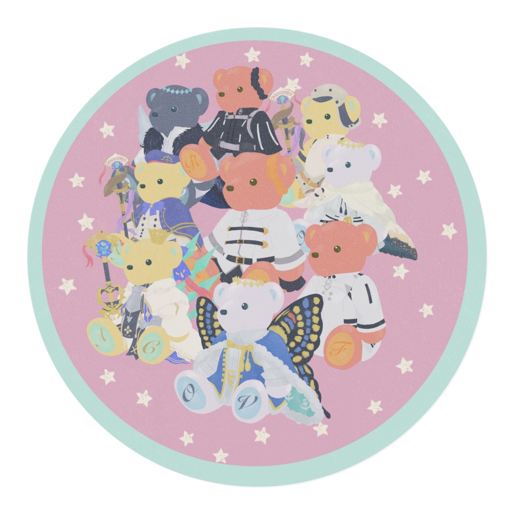 躍動トリオ・テディベア マスキングテープ