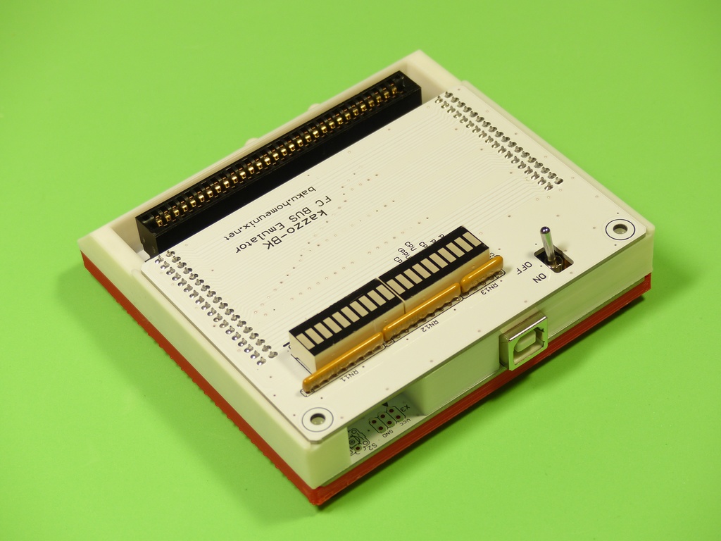 紅白機用カセット読み書き装置 kazzo-BK DX 完成品 ◆ 白基板 赤白筐体