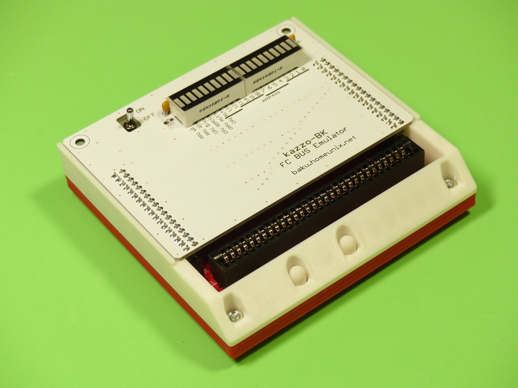 紅白機用カセット読み書き装置 kazzo-BK DX 完成品 ◆ 赤基板 赤白筐体