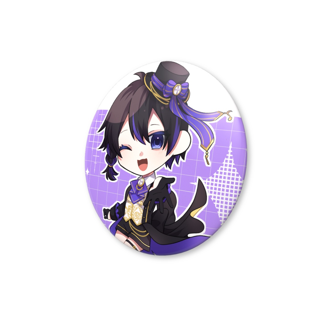 たわしちゃんおしゃれ着缶バッジ