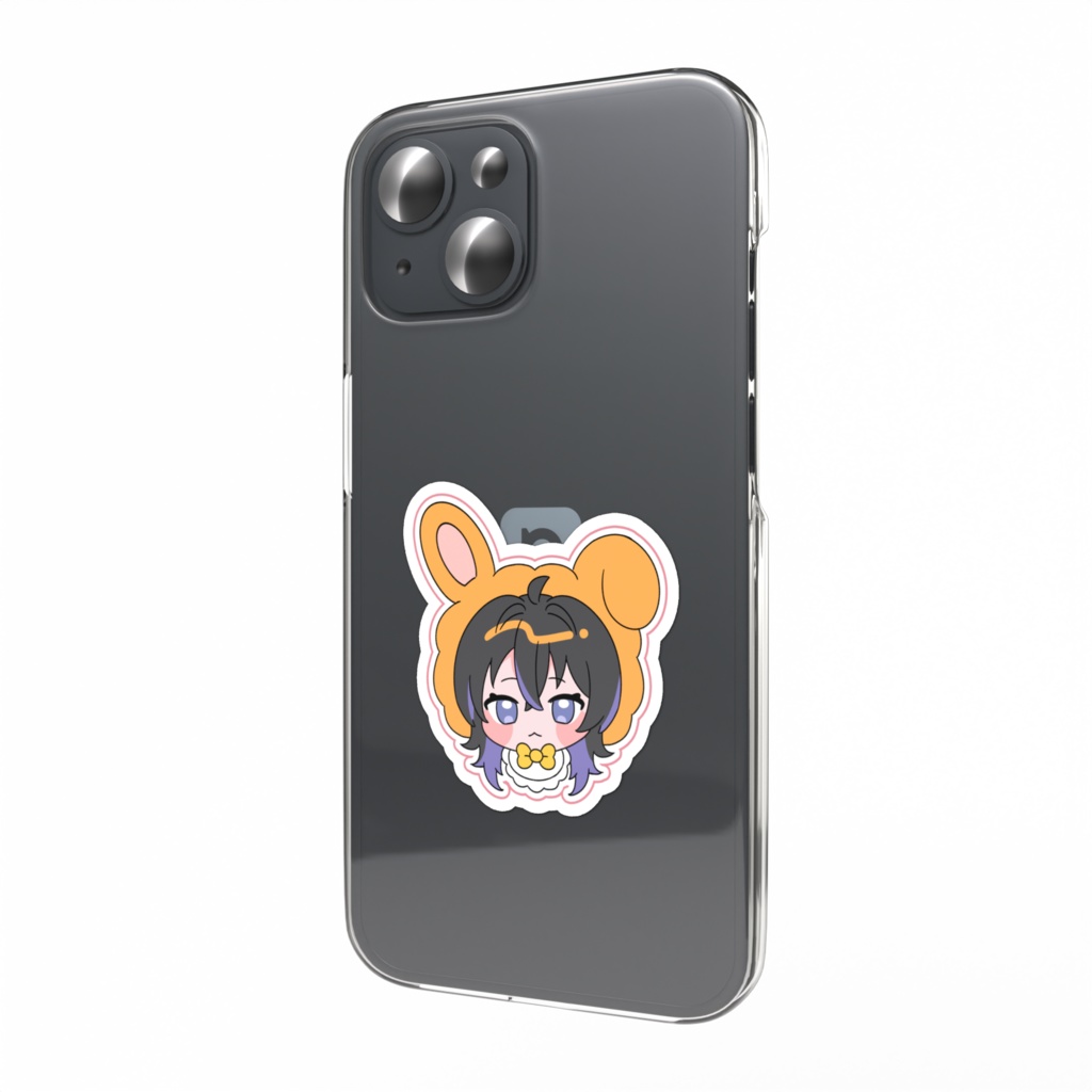 たわしうさちゃんスマホステッカー 新衣装Ver