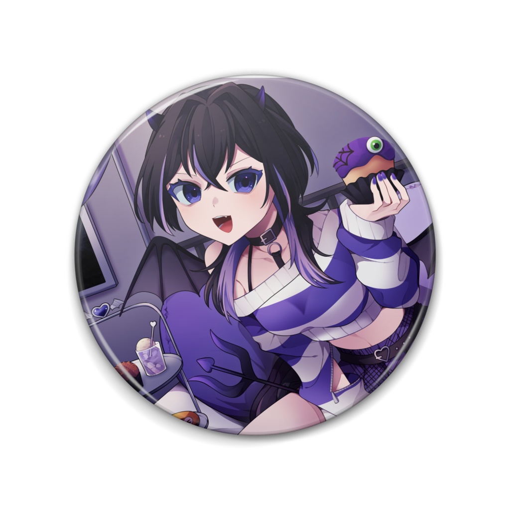 ハロウィンたわしちゃん缶バッジ 2025Ver