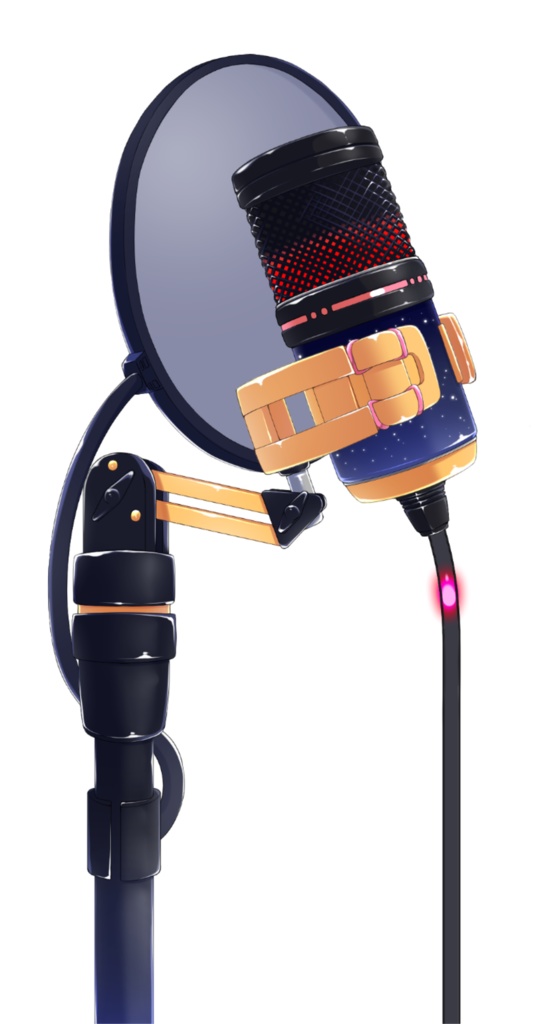 口に合わせて光る色が変わるマイク【VtubeStudio対応】