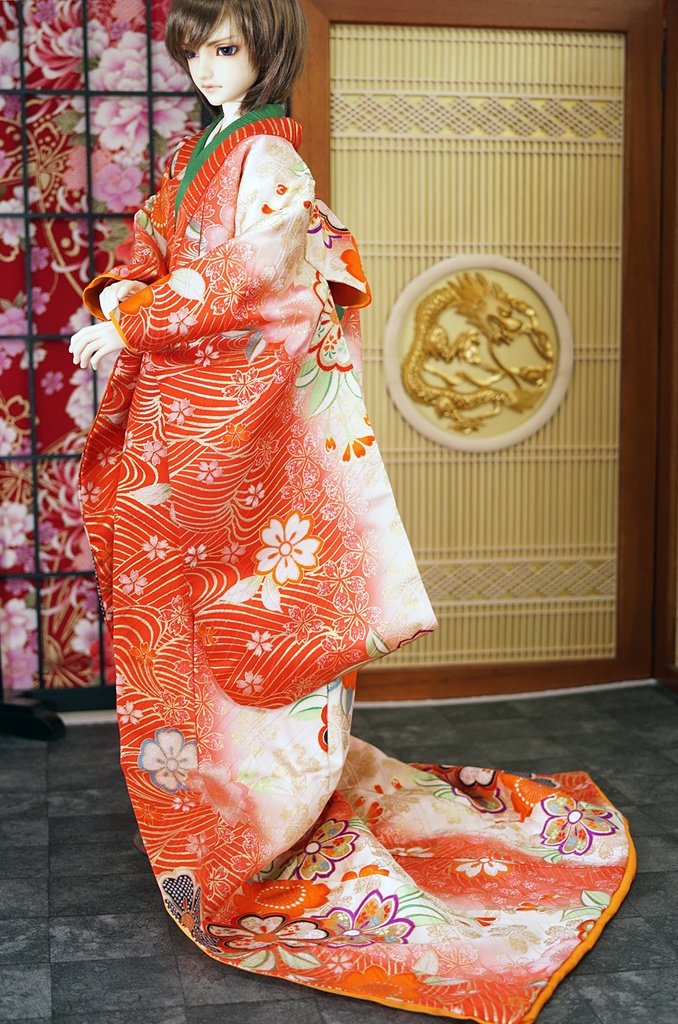 【ドール服】打掛（単品）◆1/3サイズ（60～65cm級男女）