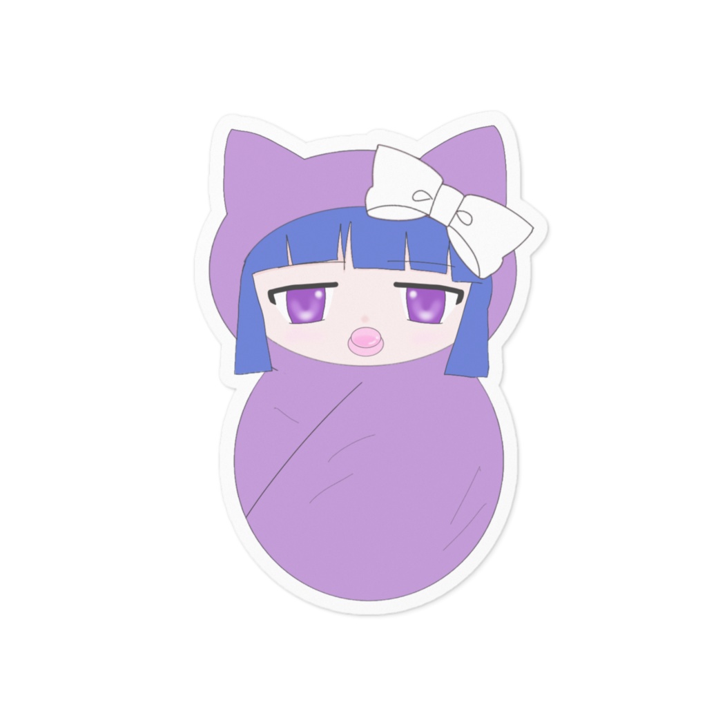 ひぐらし梨花バブにゃんステッカー