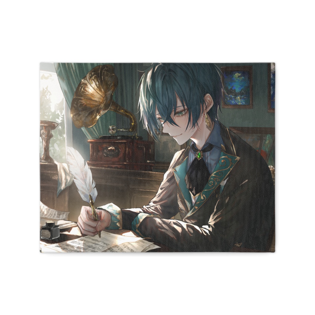 鴉森ネイト 2周年記念グッズ キャンバス (220×273mm)