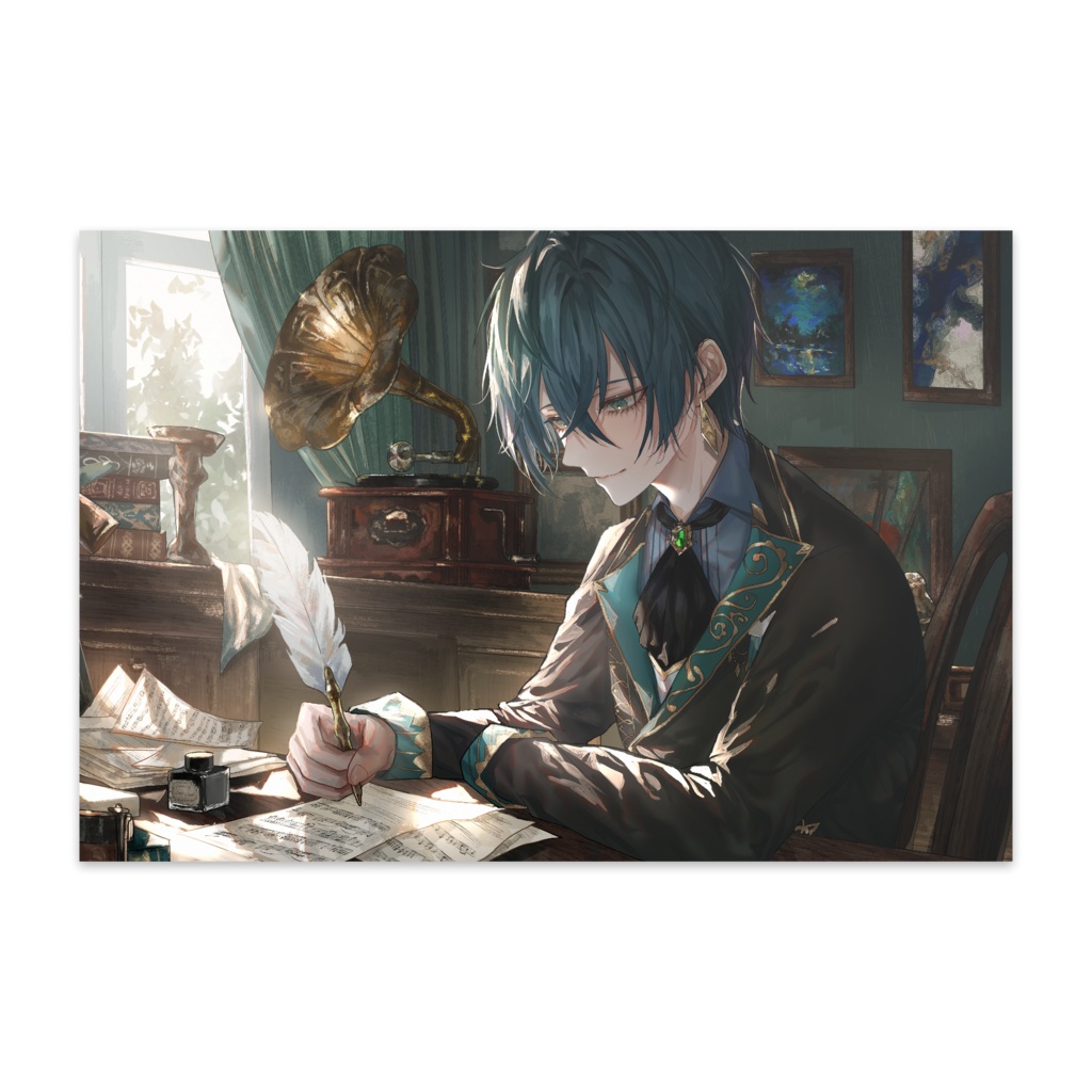 鴉森ネイト 2周年記念グッズ 直筆メッセージ入りポストカード(1/31まで)