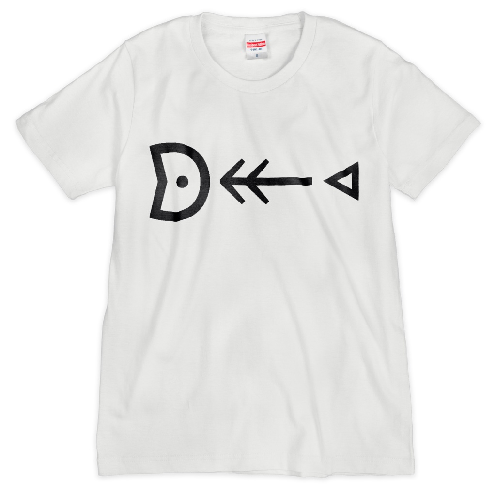 さかなのほねTシャツ(シルクスクリーン)