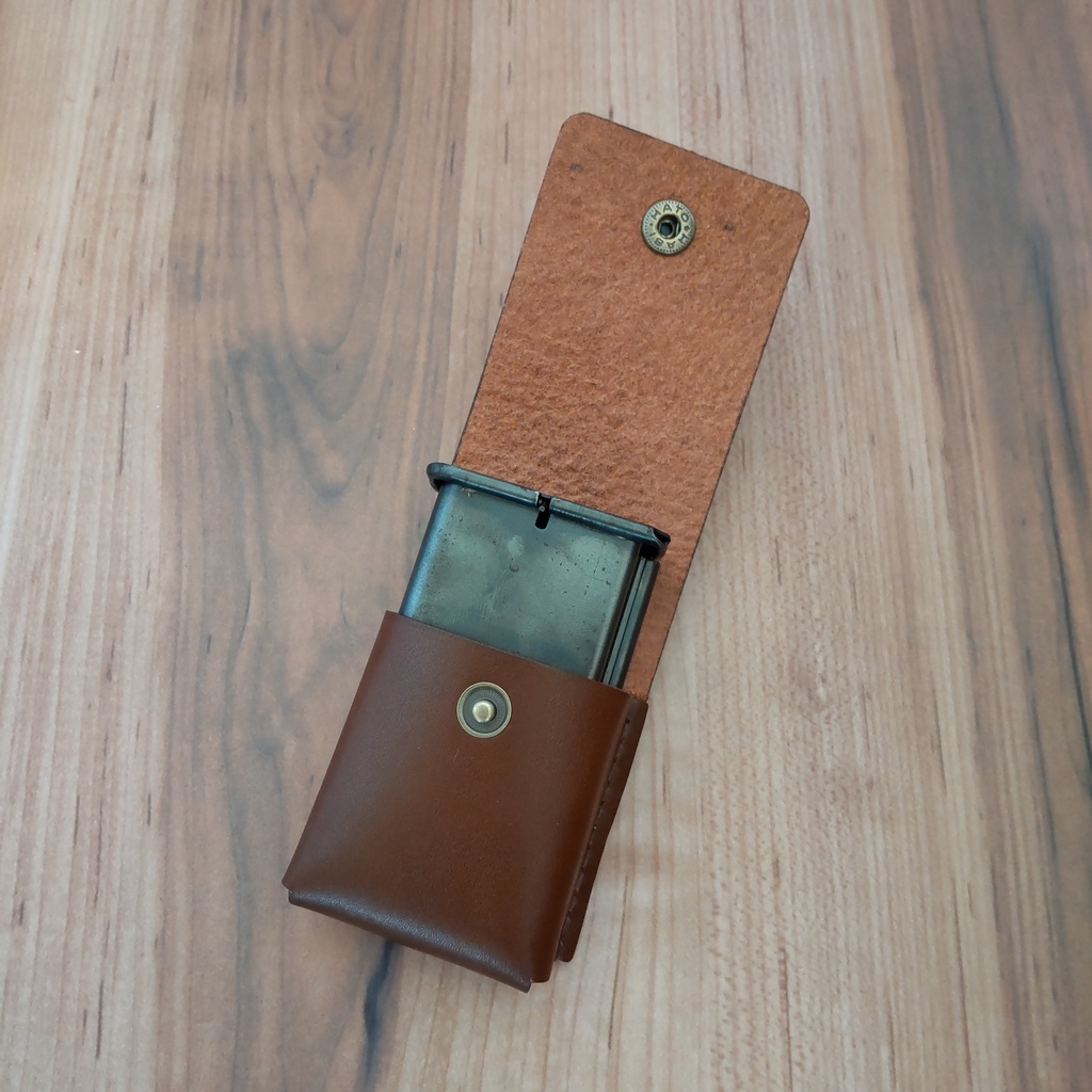 【受注製作】革製マガジンポーチ マルシン モーゼルM712用マガジン対応