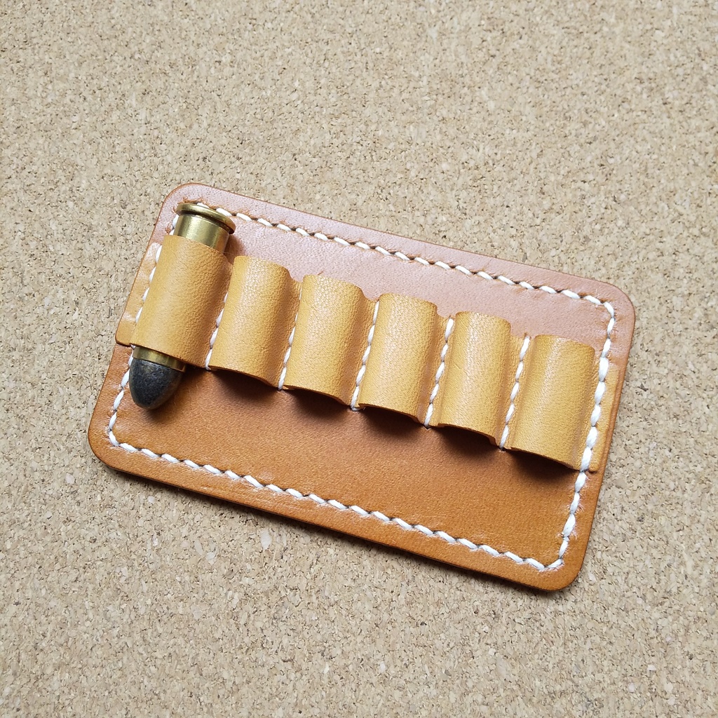 革製カートリッジホルダー 38スペシャル・357マグナム等対応