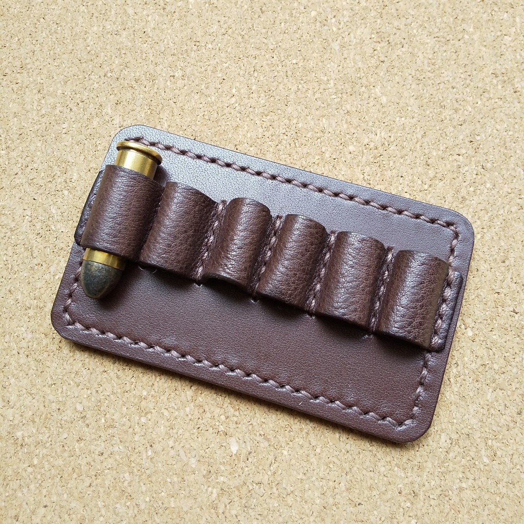 革製カートリッジホルダー 38スペシャル・357マグナム等対応