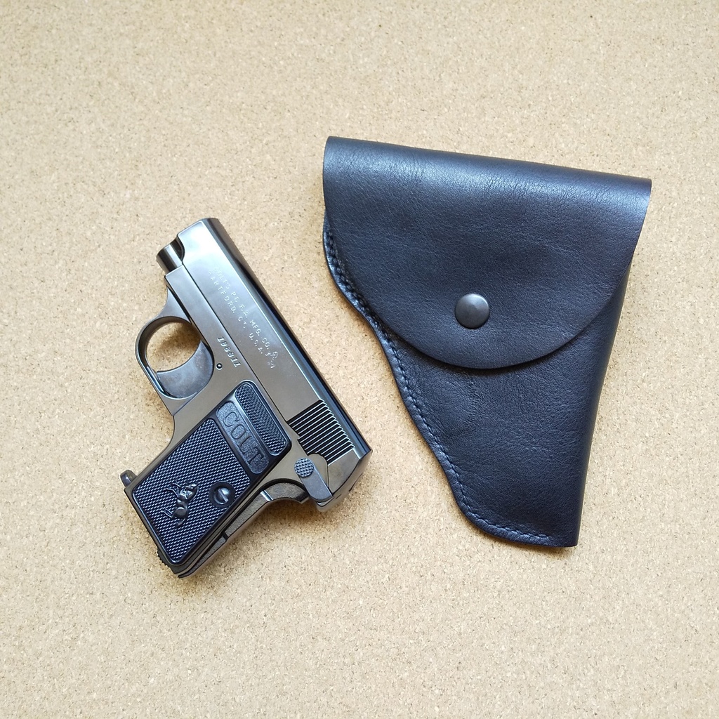 革製ポリス風ホルスター マルシン コルト25オート対応