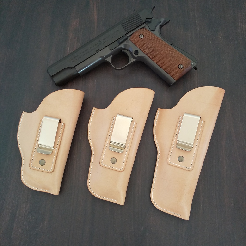 【受注製作】革製インサイドホルスター コルト M1911A1 ガバメント系オートガスガン対応対応