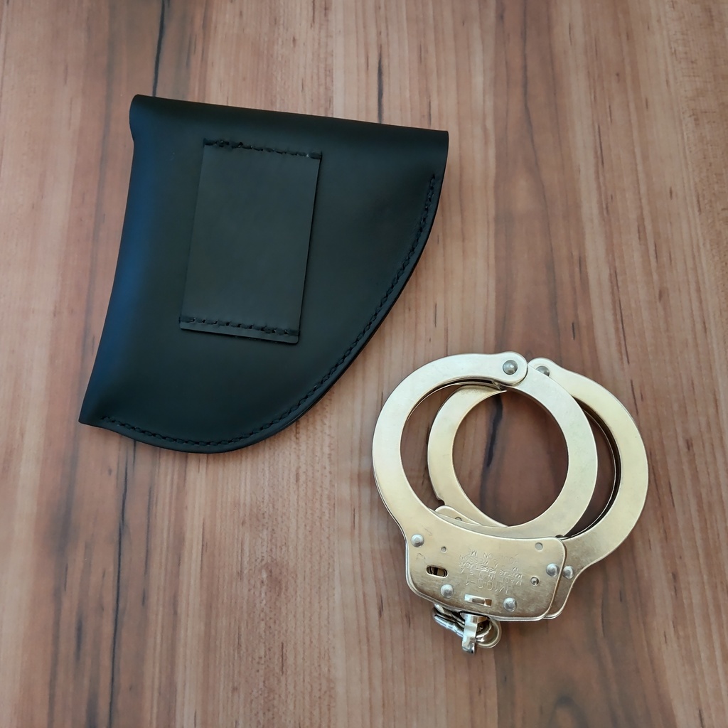 【受注製作】ポリス風ハンドカフ用レザーケース(手錠ケース)