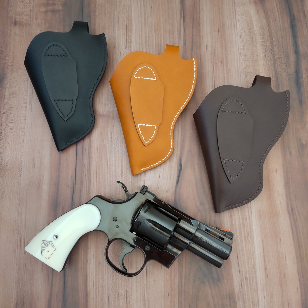 【受注製作】レザーホルスター タナカワークス コルト パイソン 2.5インチ対応