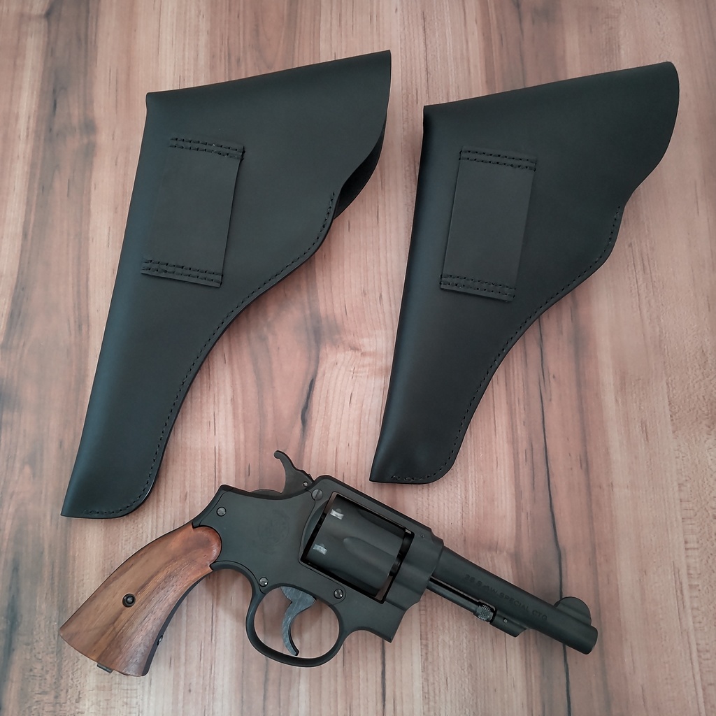 【受注製作】ポリス風レザーホルスター S&W M10 ミリタリー&ポリス対応