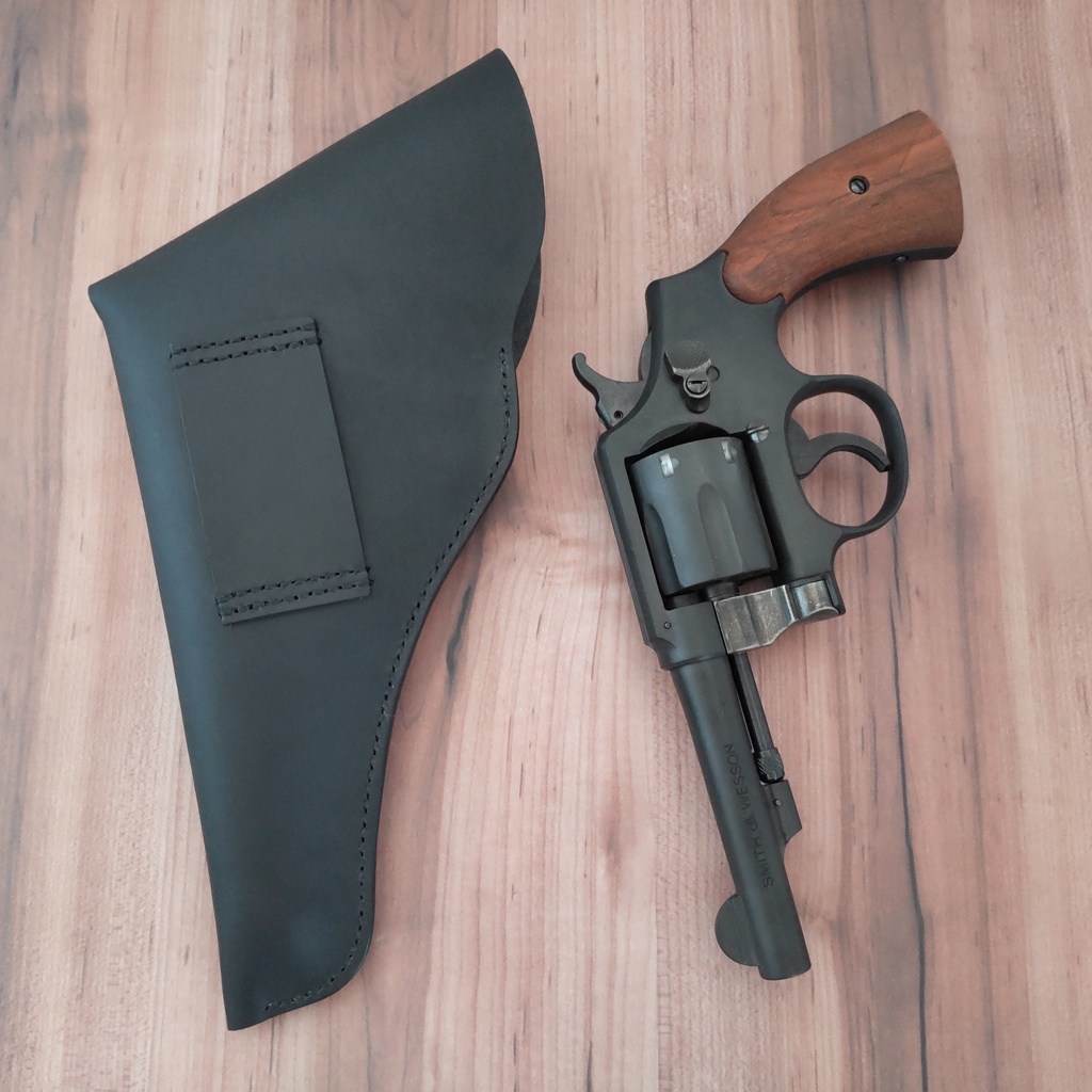 【受注製作】ポリス風レザーホルスター S&W M10 ミリタリー&ポリス対応