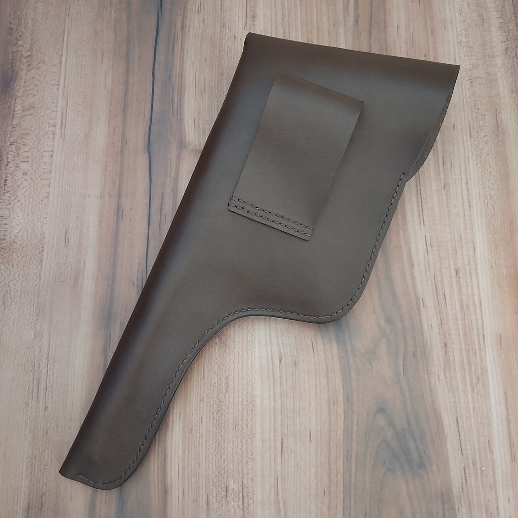 【受注製作】ミリタリー風レザーホルスター マルシン モーゼル M712対応