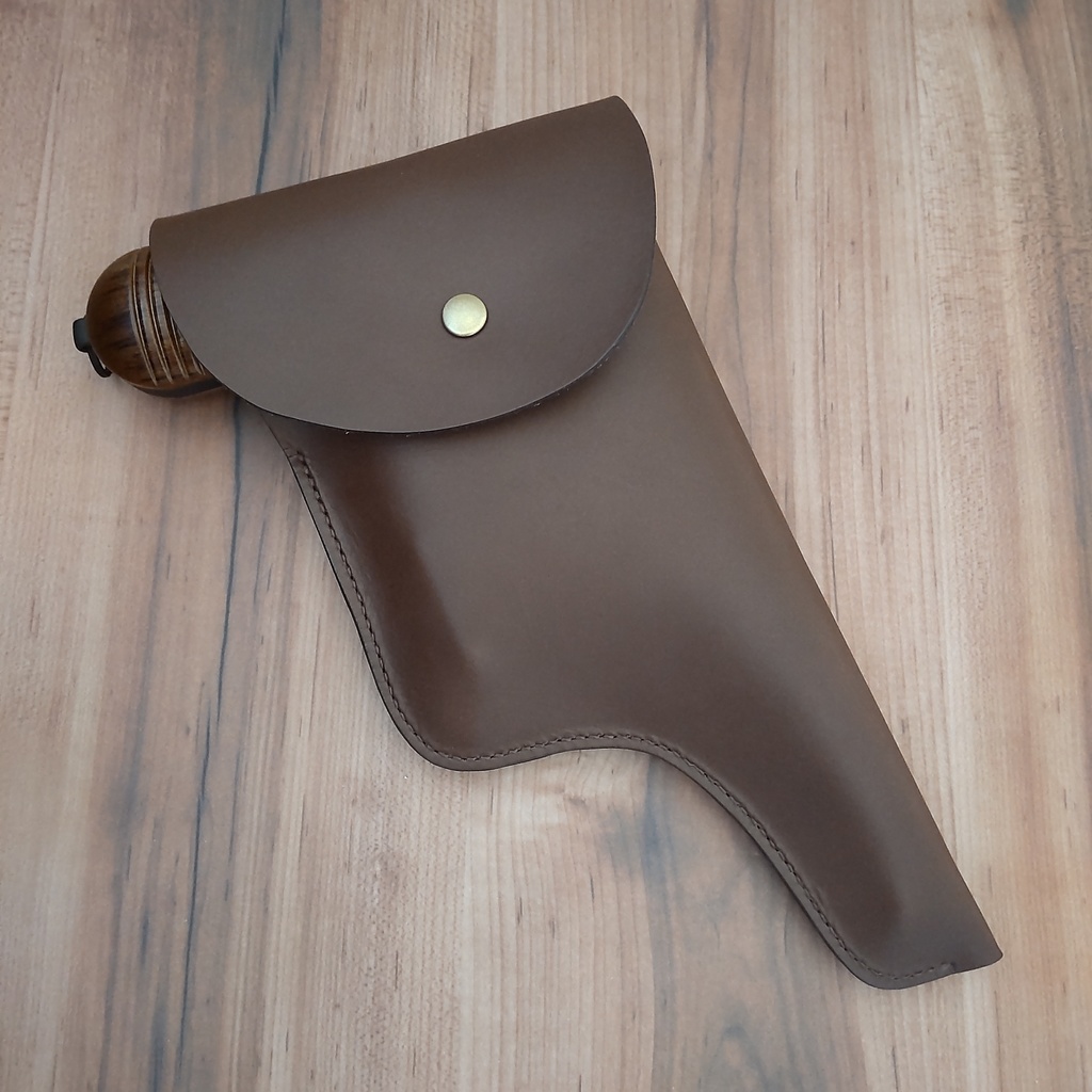 【受注製作】ミリタリー風レザーホルスター マルシン モーゼル M712対応