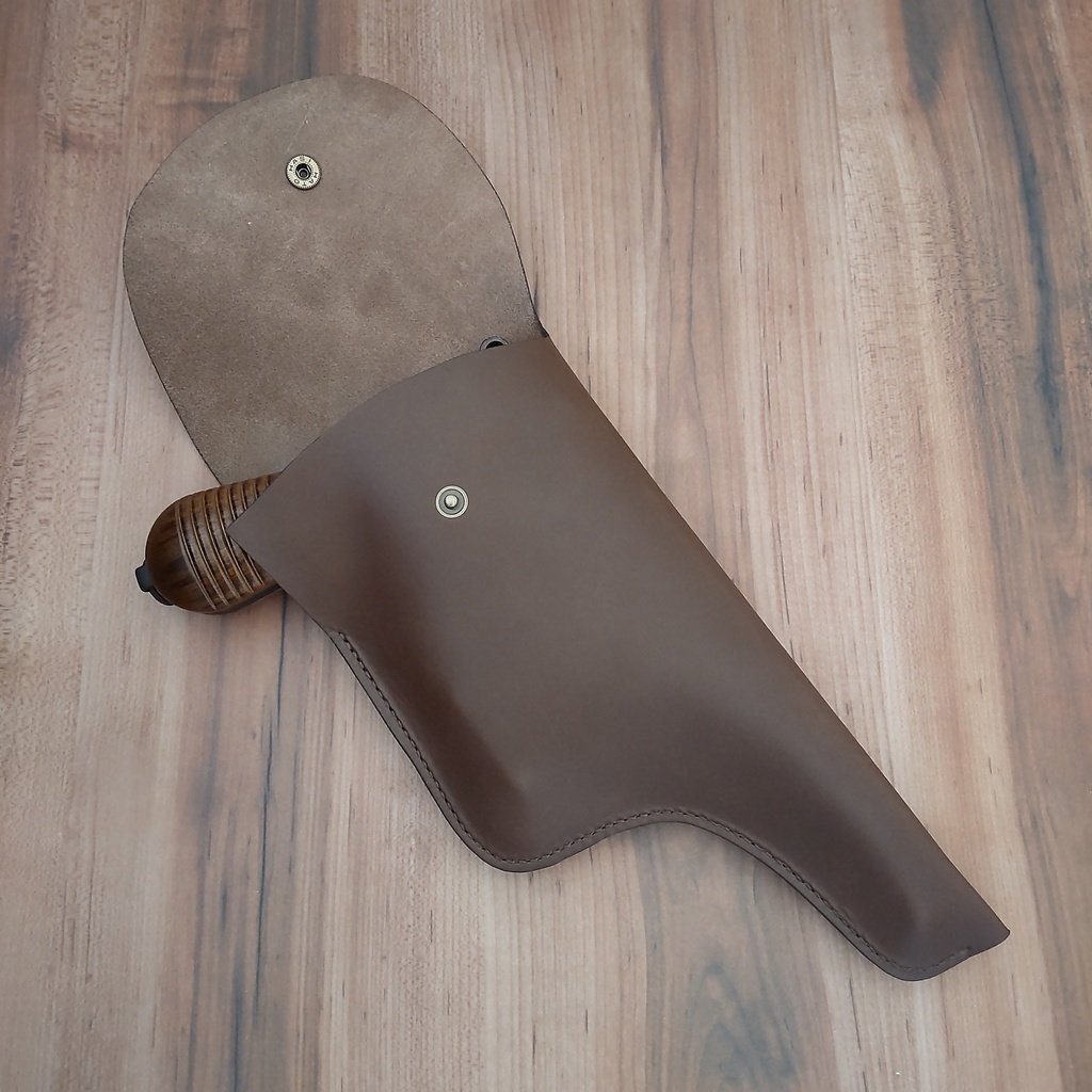 【受注製作】ミリタリー風レザーホルスター マルシン モーゼル M712対応