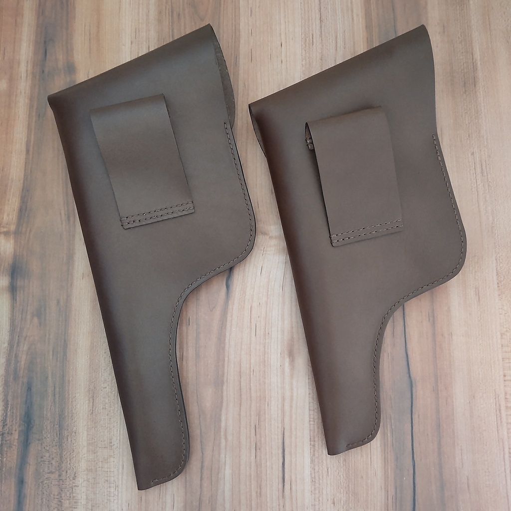 【受注製作】ミリタリー風レザーホルスター マルシン モーゼル M712対応