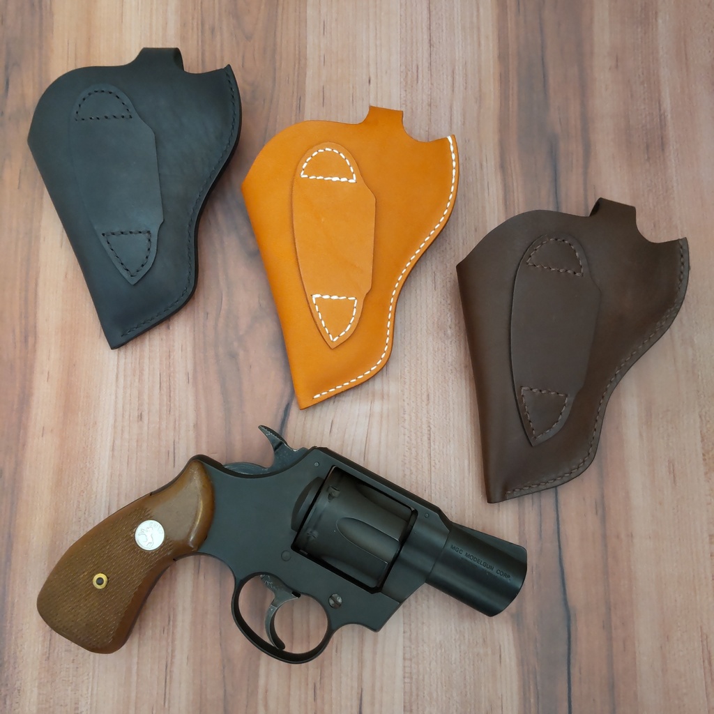 【受注製作】レザーホルスター MGC CAW コルト ローマン 2インチ対応