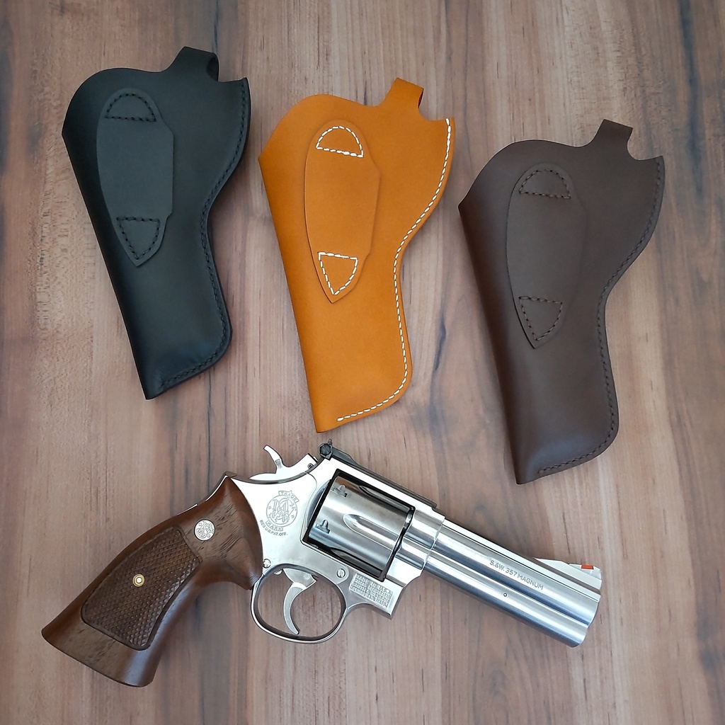 【受注製作】レザーホルスター マルシン S&W M586 M686 4インチ モデルガン対応