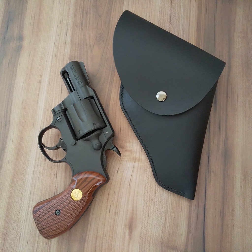 【受注製作】ポリス風レザーホルスター MGC CAW コルト ローマン対応