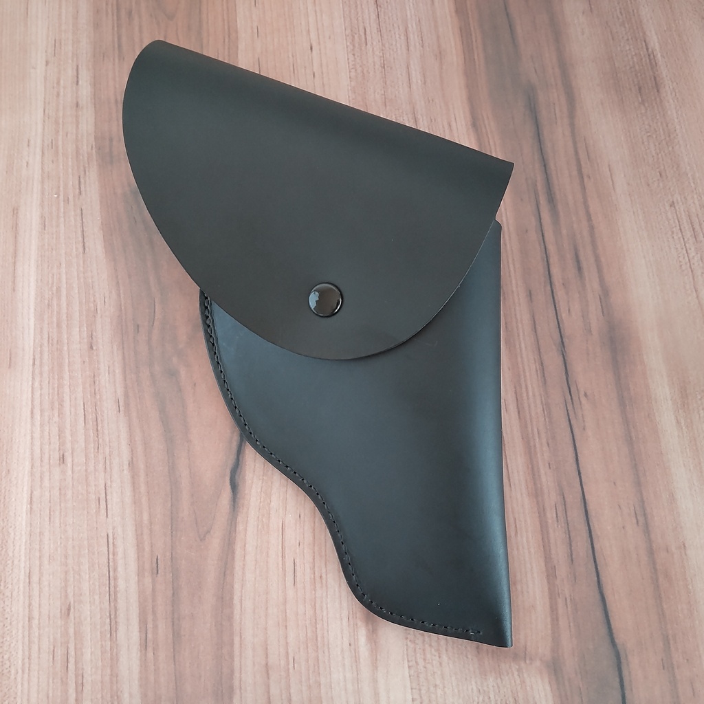 【受注製作】ポリス風レザーホルスター コルト パイソン・S&W M586対応