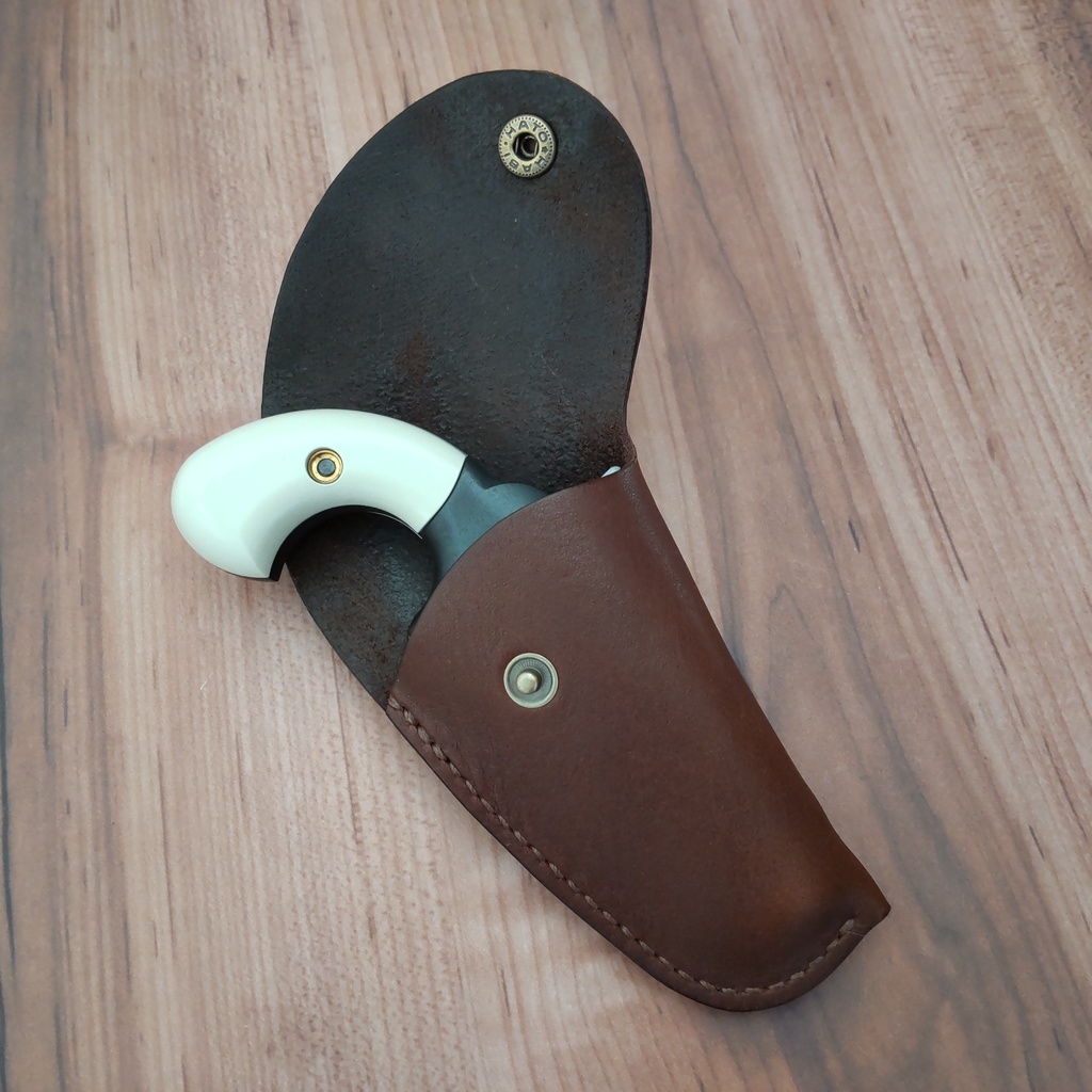 【受注製作】レザーホルスター ハートフォード デリンジャーナンバー3対応 (蓋付タイプ)