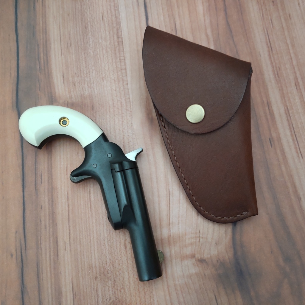 【受注製作】レザーホルスター ハートフォード デリンジャーナンバー3対応 (蓋付タイプ)