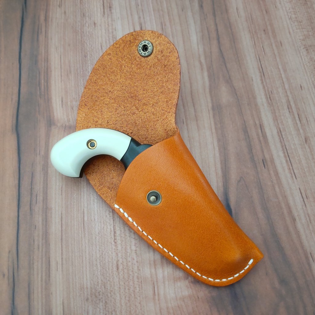 【受注製作】レザーホルスター ハートフォード デリンジャーナンバー3対応 (蓋付タイプ)